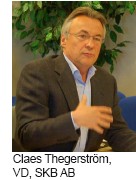 Claes Thegerström, VD, SKB AB