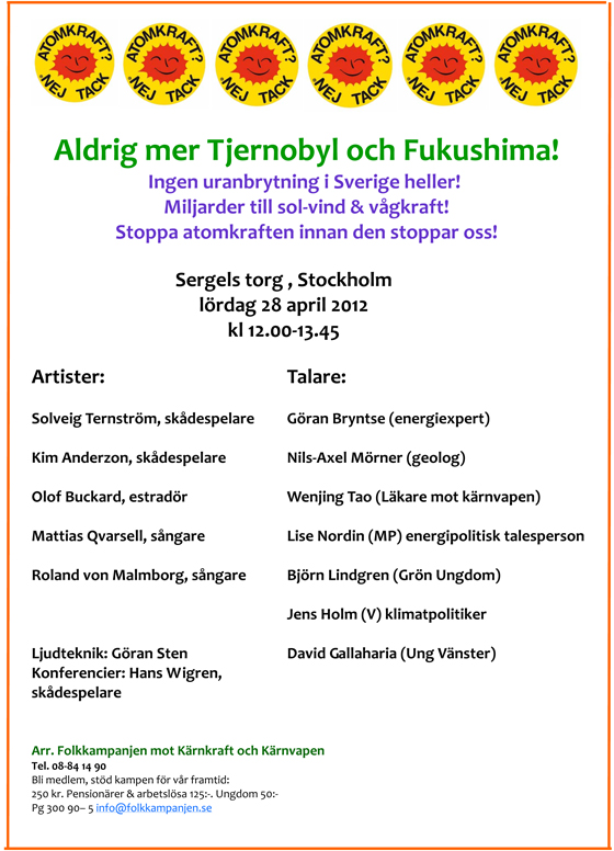 28 april 2012 Stockholm